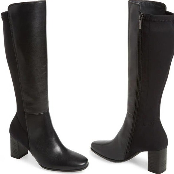 Paul Green Shoes - NEW Paul Green Belmont Black Knee High Leather Boots